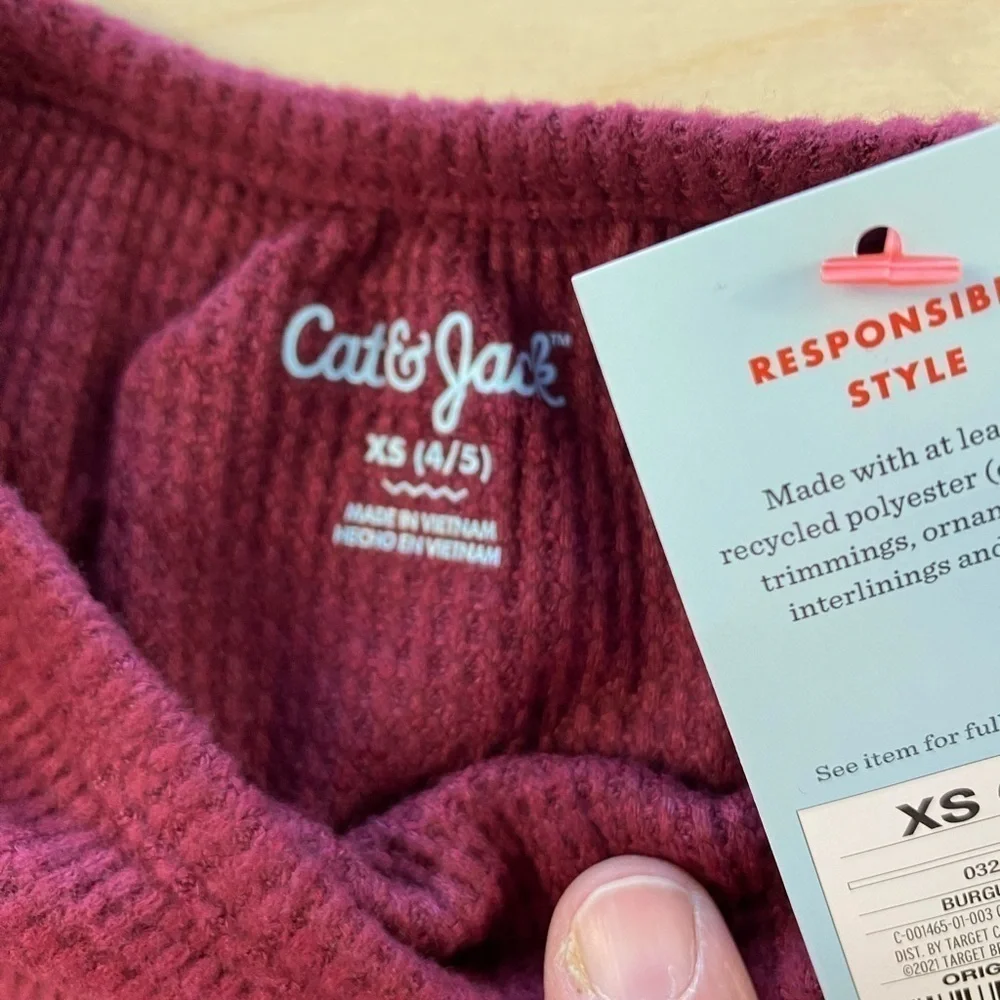 Cat & Jack Long Sleeve Dress size XS (4/5) (DJ)